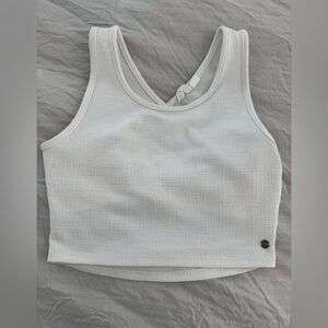 Roxy Cream Textured Tank Top